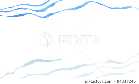 Changing water patterns, Japanese modern, image of water, watercolor paints 94337240