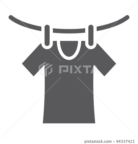 Drying solid icon, laundry and dry, clothes sign, vector graphics, a solid pattern on a white background, eps 10. Drying solid icon, laundry and dry, clothes sign, vector graphics, a solid pattern on a white background, eps 10. 94337421