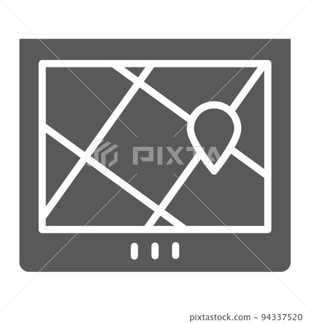 Navigation glyph icon, location and map, gps sign, vector graphics, a solid pattern on a white background, eps 10. Navigation glyph icon, location and map, gps sign, vector graphics, a solid pattern on a white background, eps 10. 94337520