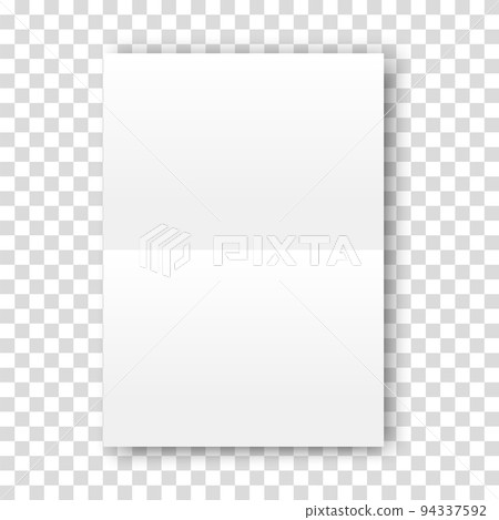 Paper empty illustration. Blank a4. Vector 3d document 94337592