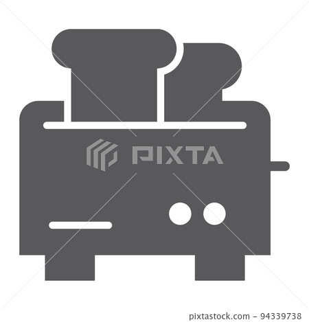 Toaster Emblem Toaster glyph icon, appliance and electrical,... - Stock Illustration ...