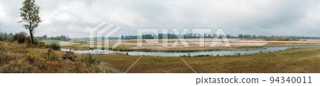 Climate change, Europe is drying up. Low water level in Vistula river near Warsaw in Poland. Climate change, Europe is drying up. Low water level in Vistula river near Warsaw in Poland. 94340011