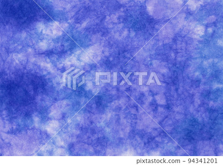 靛藍和紫色的不均勻色彩美麗的村雲染色創意日本紙 94341201