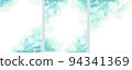Set of watercolor templates. Hand-drawn blue watercolor splashes on a white background. Perfect for save the date, wedding invitations, postcards, web design. 94341369
