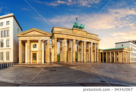Brandenburger Tor or Brandenburg Gate at sunset, Berlin, Germany Brandenburger Tor or Brandenburg Gate at sunset, Berlin, Germany 94342067