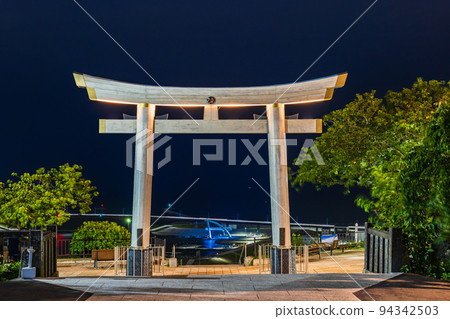 石卷鹿島美子神社（日和山神社）夜景 94342503