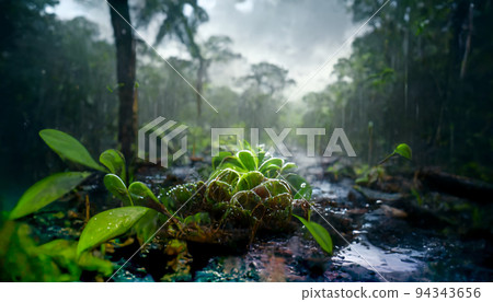 The Amazon rainforest 3D illustration The Amazon rainforest 3D illustration 94343656