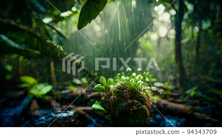 The Amazon rainforest 3D illustration The Amazon rainforest 3D illustration 94343709