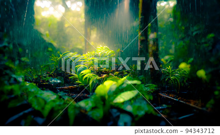 The Amazon rainforest 3D illustration The Amazon rainforest 3D illustration 94343712