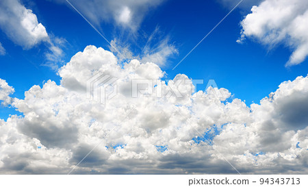 3D Render amazing blue sky background with clouds. Beauty clear cloudy in sunshine calm bright winter air background. 3D Render amazing blue sky background with clouds. Beauty clear cloudy in sunshine calm bright winter air background. 94343713