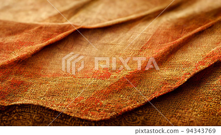 3D Render close up shot of indian fabric with colorful pattern. Abstract background. 3D Render close up shot of indian fabric with colorful pattern. Abstract background. 94343769