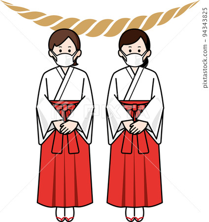 戴著面具的巫女 94343825