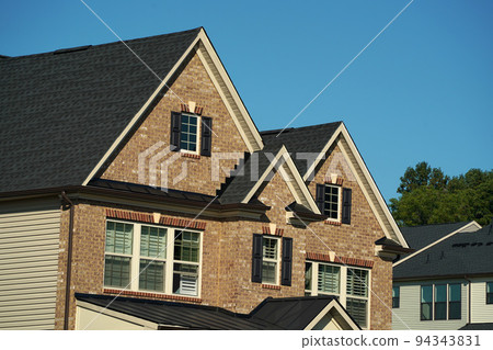 dutch roof of usa america house upper middle class new building area 94343831