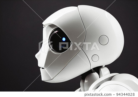 3D rendering humanoid artificial intelligence robot thinking or analyze 94344028