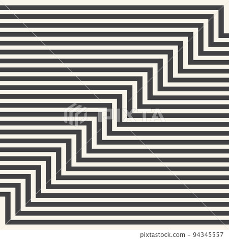 Abstract monochrome geometric art lines background. Optical illusion. Abstract monochrome geometric art lines background. Optical illusion. 94345557
