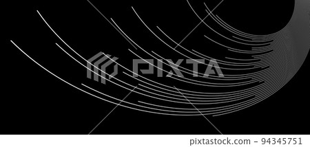 Abstract background with white dynamic lines to horizon. 94345751