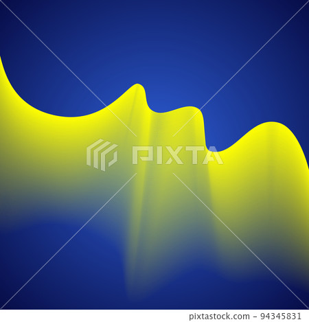 Yellow waves on blue background. Ukrainian national colors blue and yellow. Yellow waves on blue background. Ukrainian national colors blue and yellow. 94345831