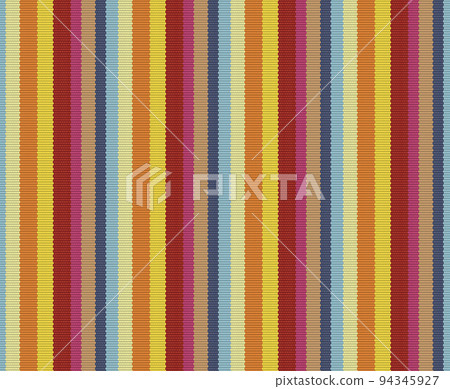 Abstract seamless background like striped textile with multiple colors. 94345927