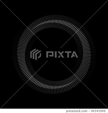 Spiral with gray lines different colors as dynamic abstract vector background or logo or icon. Spiral with gray lines different colors as dynamic abstract vector background or logo or icon. 94345949