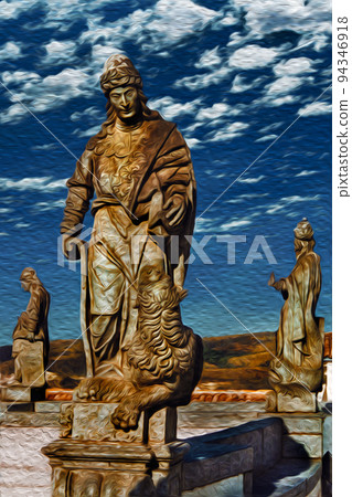 Baroque statues carved by Aleijadinho in Brazil 94346918