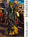 Reveler wearing costume at the Venice Carnival 94346930