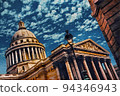 Facade of Pantheon Building in Paris 94346943