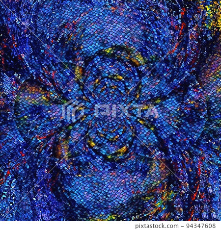 Mosaic fractal - Stock Illustration [94347608] - PIXTA