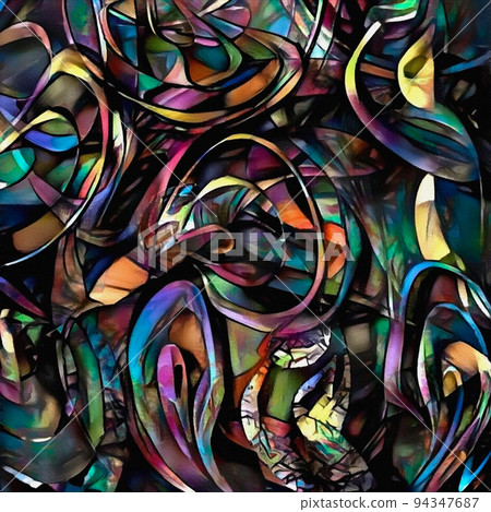 Digital abstract painting Digital abstract painting 94347687