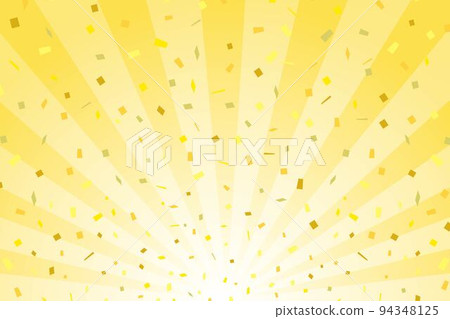 Golden sunburst confetti 94348125