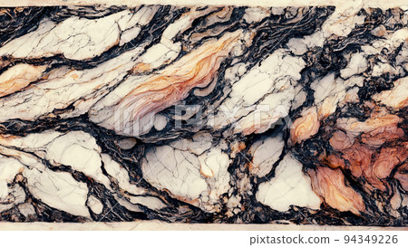 Black marble natural pattern for background, abstract black and white. 94349226