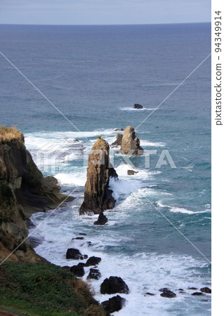 Tango-Takeno coast and oddly shaped rocks Byobuiwa and Tateiwa Tango-Takeno coast and oddly shaped rocks Byobuiwa and Tateiwa 94349914