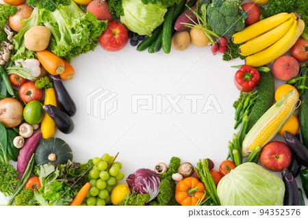 蔬菜水果裝飾框 蔬菜水果裝飾框 94352576