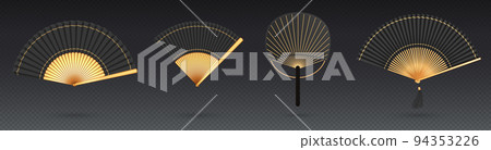 Chinese and japanese hand fans 94353226