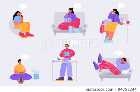 People dream while work in office, sleep, relax 94353244