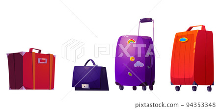 Suitcases, travel luggage, baggage and bags set 94353348