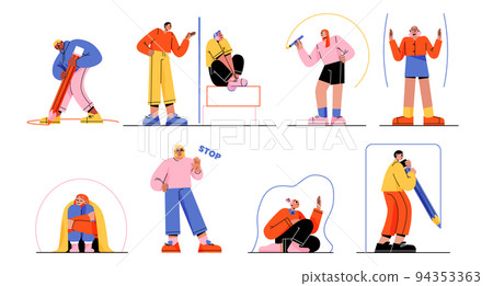 People create personal space, privacy and boundary 94353363