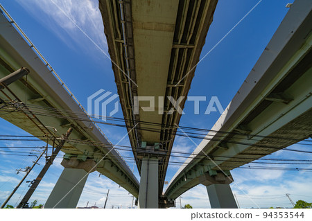 從下面看到的紀之川橋 94353544