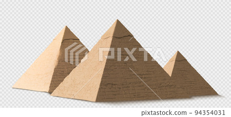 Egyptian pyramids in Giza, ancient pharaoh tombs 94354031