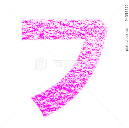 用蠟筆粉紅色背景白色路徑繪製的片假名“F”，其他顏色/列表 94354512