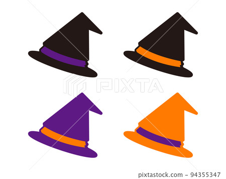 Witch hat icon set 94355347
