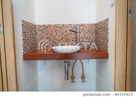Washbasin next to the toilet Washbasin next to the toilet 94355423