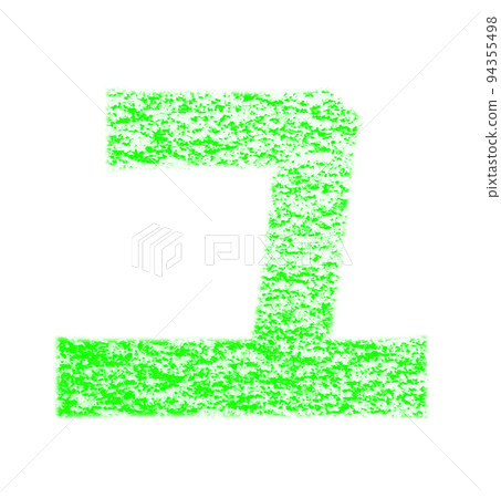 Katakana drawn with crayon "Yu" Yellow-green background white with path Other colors / list ants Katakana drawn with crayon "Yu" Yellow-green background white with path Other colors / list ants 94355498