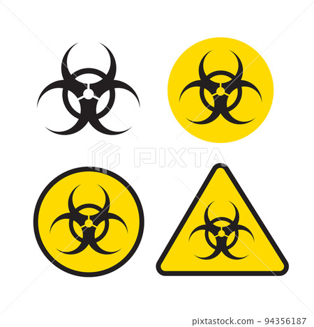 Danger radiation toxic icon. vector illustration Danger radiation toxic icon. vector illustration 94356187