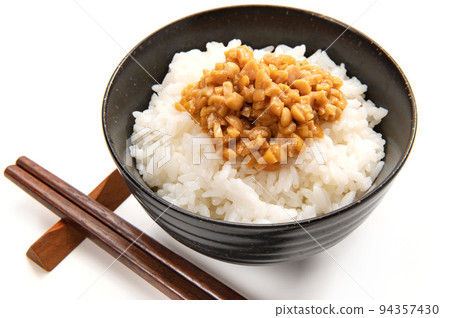 Japanese food, Hikiwari natto of fermented food Japanese food, Hikiwari natto of fermented food 94357430