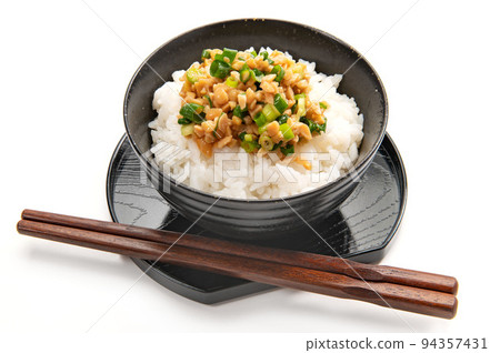 Japanese food, Hikiwari natto of fermented food Japanese food, Hikiwari natto of fermented food 94357431