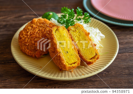 chestnut pumpkin croquette chestnut pumpkin croquette 94358971