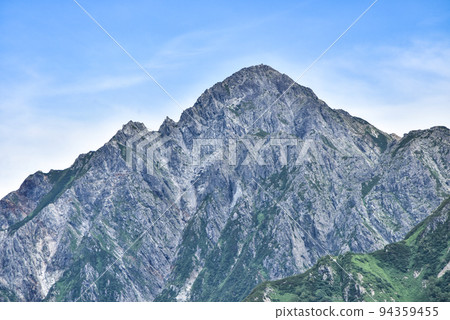 夏天從立山天平平看到的鶴岳 夏天從立山天平平看到的鶴岳 94359455