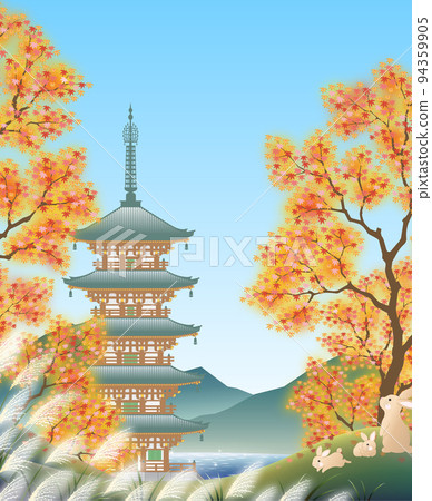 秋葉楓五層塔 秋葉楓五層塔 94359905