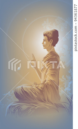 the lord buddha in Vitarka gesture. the lord buddha in Vitarka gesture. 94361877