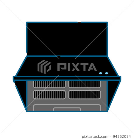 Illustration of a simple range hood fan Illustration of a simple range hood fan 94362054